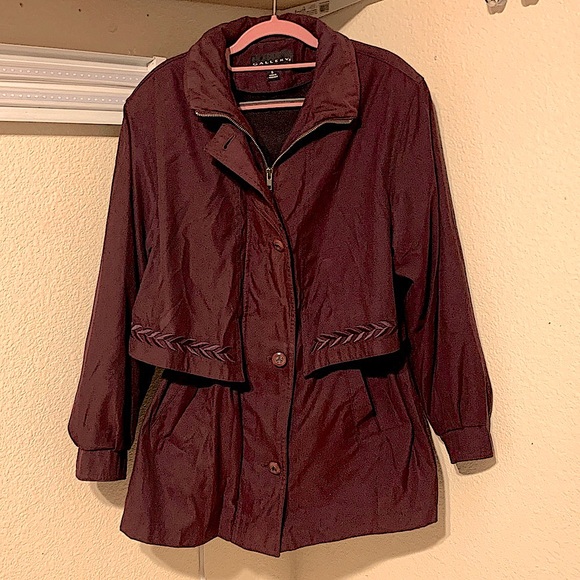 Gallery Women's Deep Burgundy Utility Jacket - Picture 1 of 12